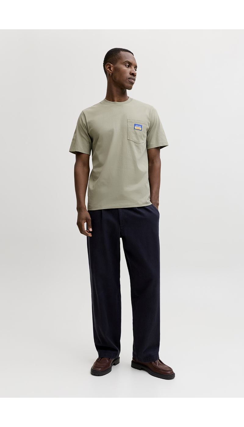 Tee Shirt Patch Beige JORPOCKY