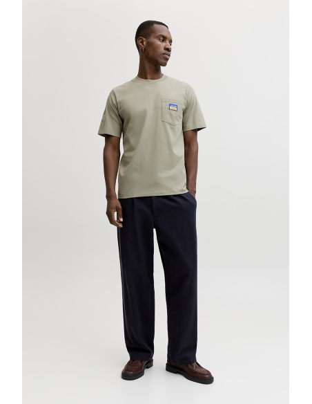 Tee Shirt Patch Beige JORPOCKY