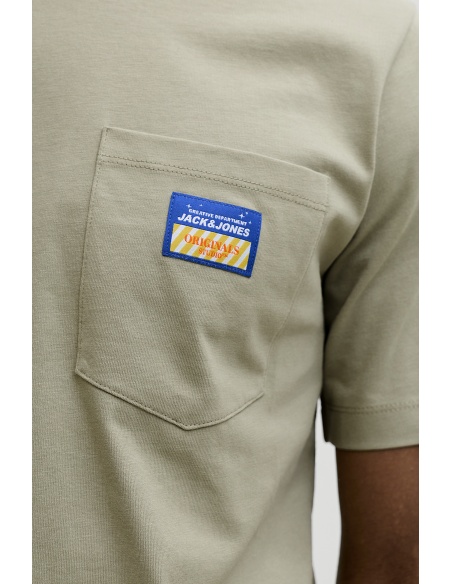 Tee Shirt Patch Beige JORPOCKY