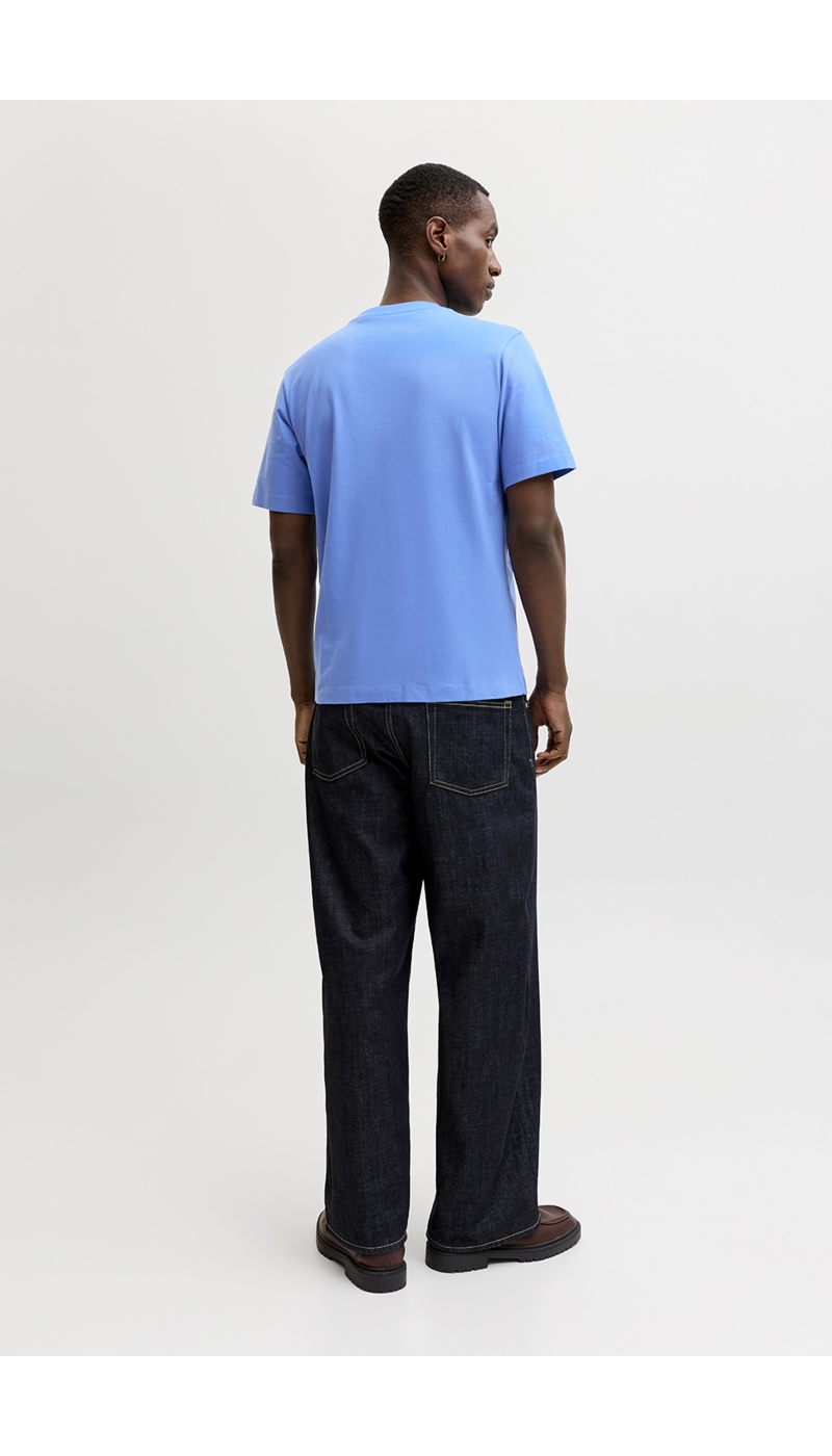 Tee Shirt Patch Bleu JORPOCKY