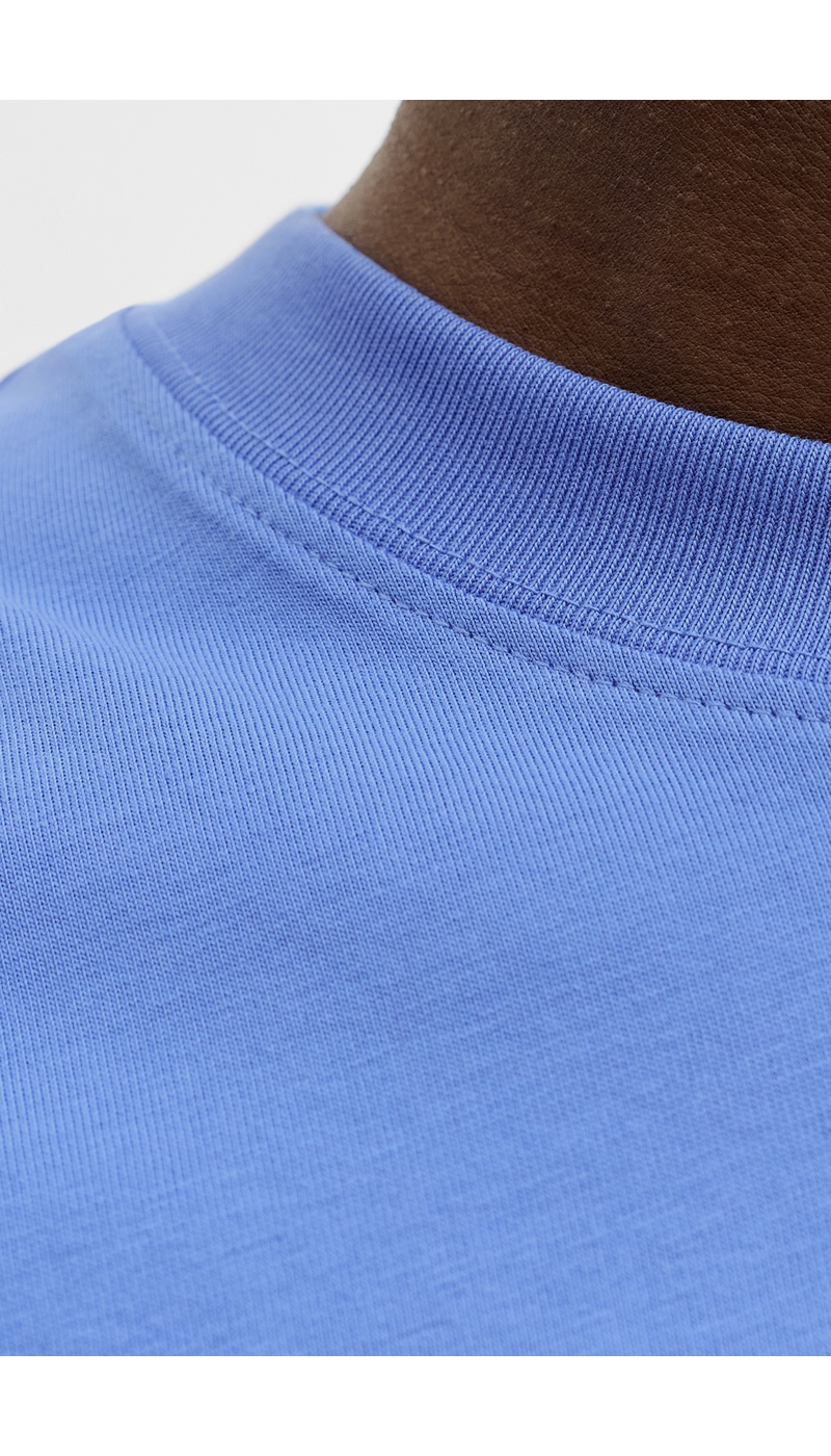 Tee Shirt Patch Bleu JORPOCKY