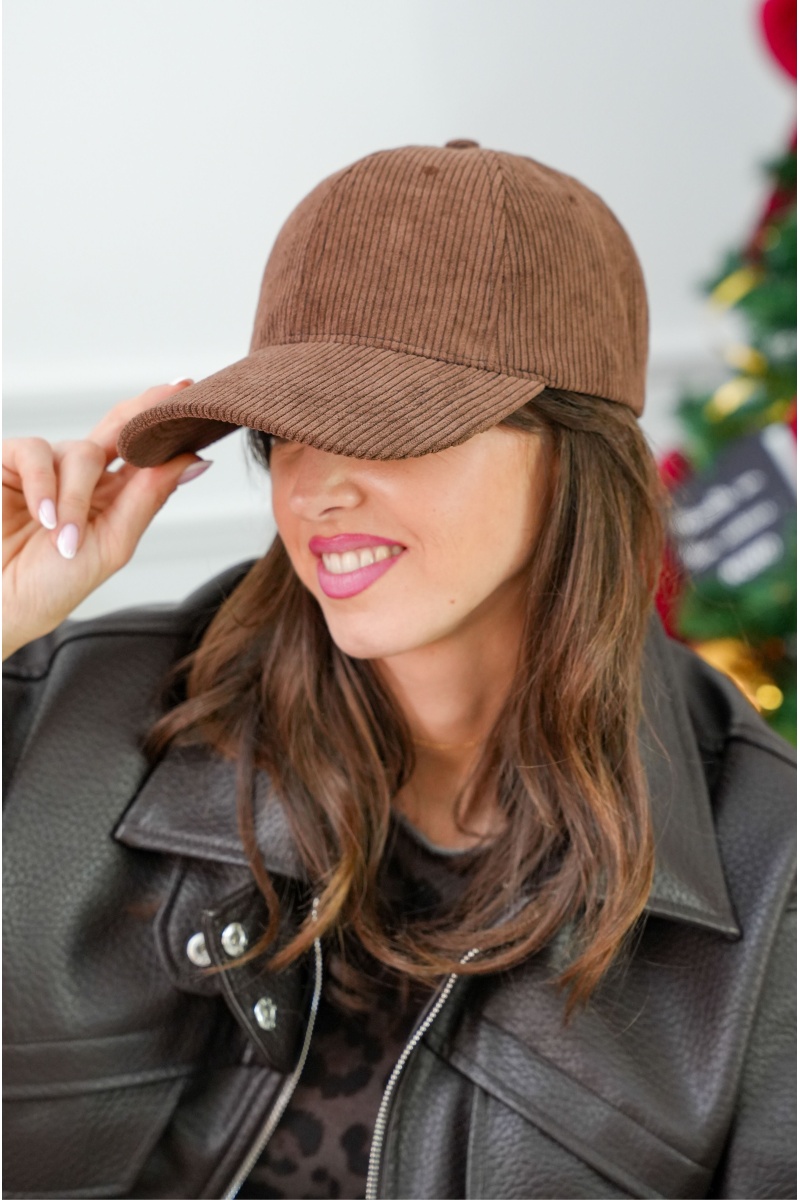 Casquette Velours Marron VICTORIA 2
