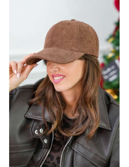 Casquette Velours Marron VICTORIA