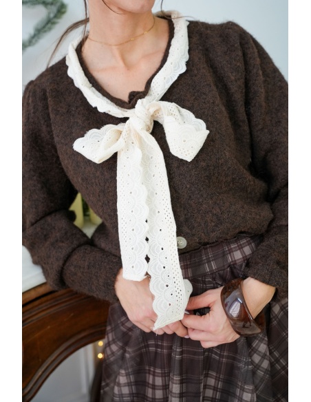 Gilet Maille Marron ROMY