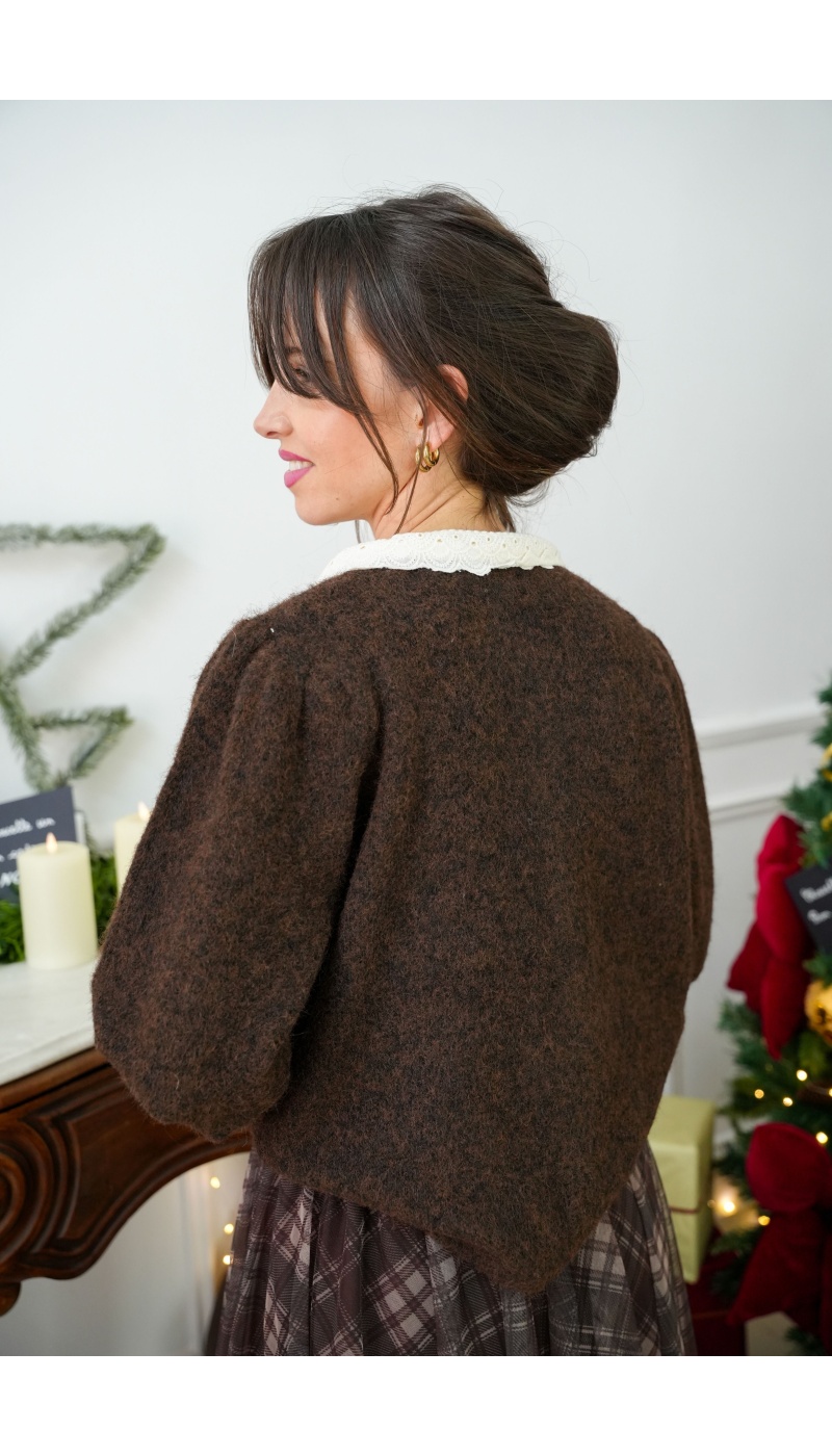 Gilet Maille Marron ROMY