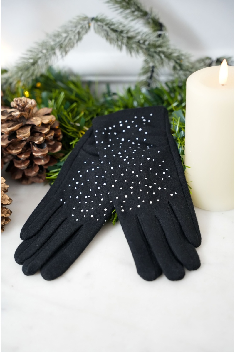sarl lifa STRASS NOIR GANTS