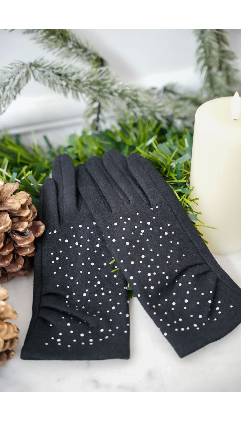 sarl lifa STRASS NOIR GANTS