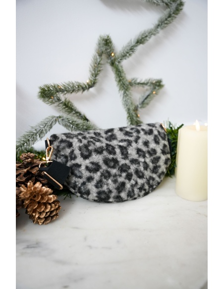 nouven modo LEOPAR GRIS POCHETTE