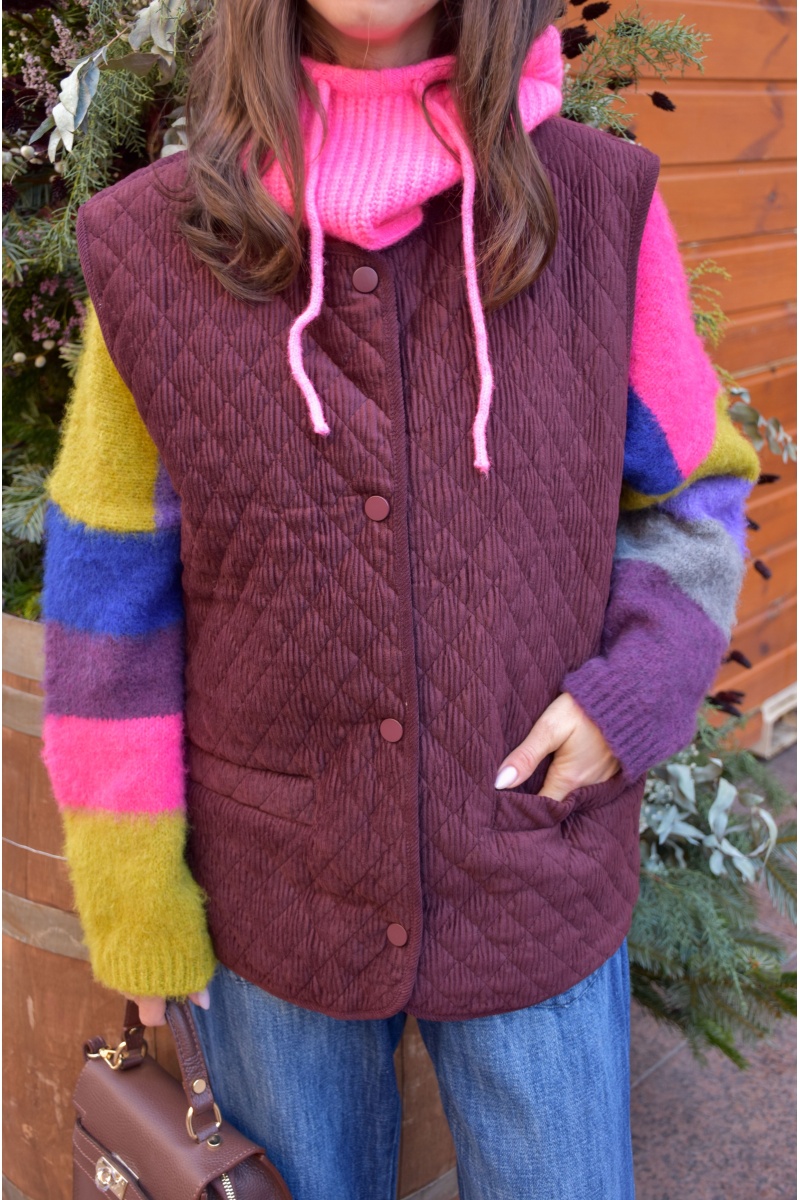 Veste Velours Bordeaux EDITH