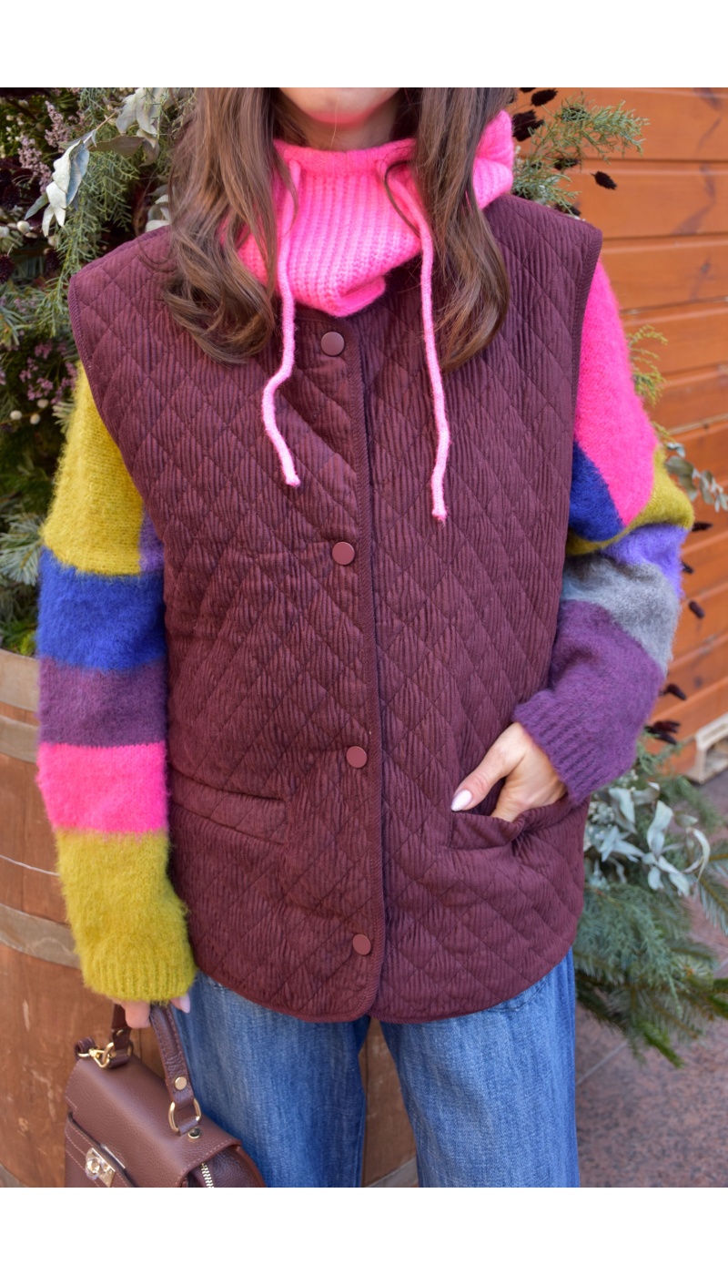 Veste Velours Bordeaux EDITH