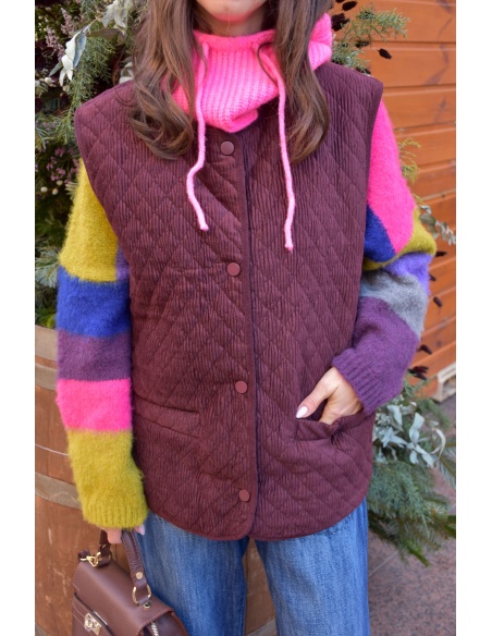 Veste Velours Bordeaux EDITH