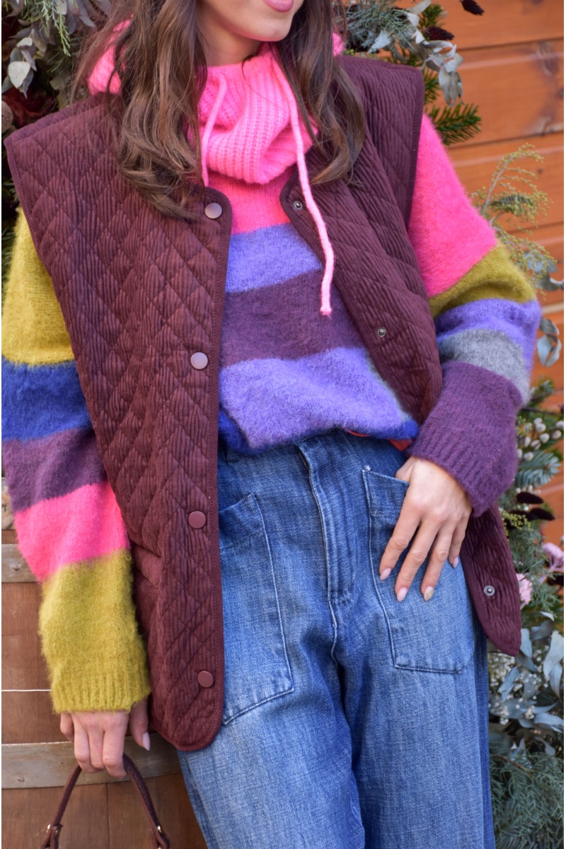 Veste Velours Bordeaux EDITH 2