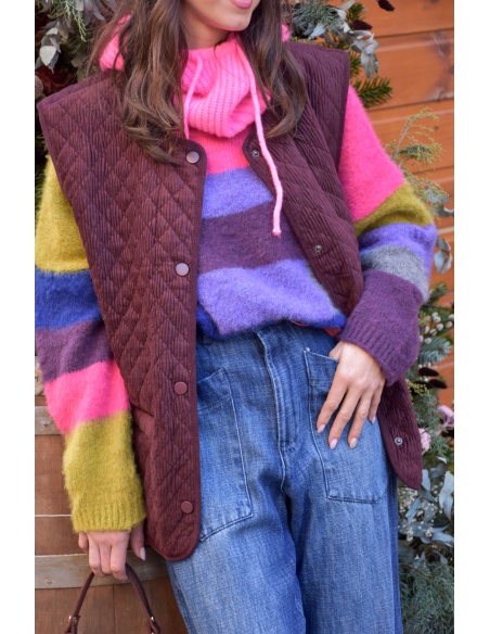 Veste Velours Bordeaux EDITH