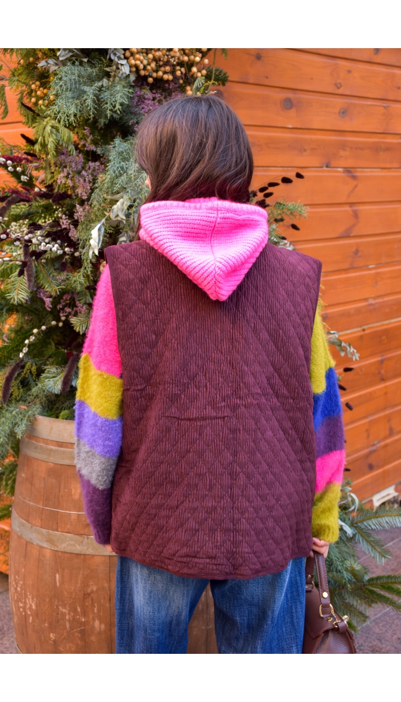 Veste Velours Bordeaux EDITH