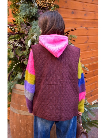 Veste Velours Bordeaux EDITH