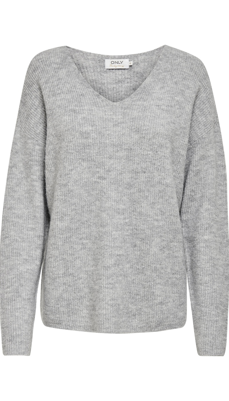 Pull Maille Gris ONLCAMILLA