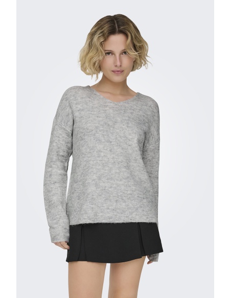 Pull Maille Gris ONLCAMILLA
