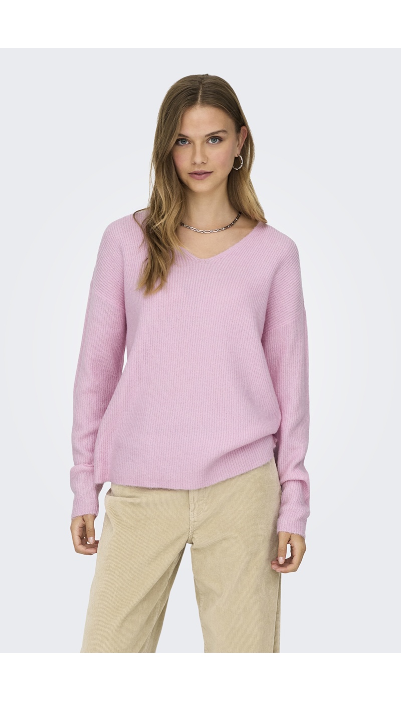 Pull Maille Rose ONLCAMILLA