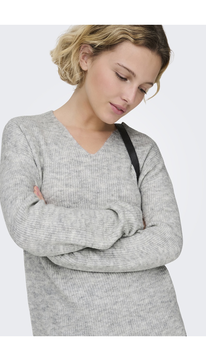 Pull Maille Gris ONLCAMILLA