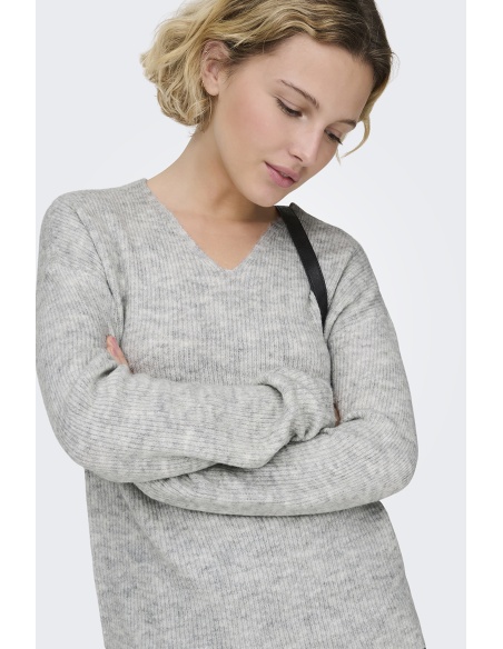 Pull Maille Gris ONLCAMILLA