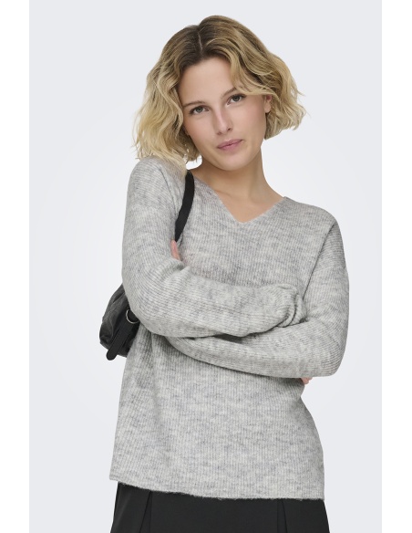 Pull Maille Gris ONLCAMILLA