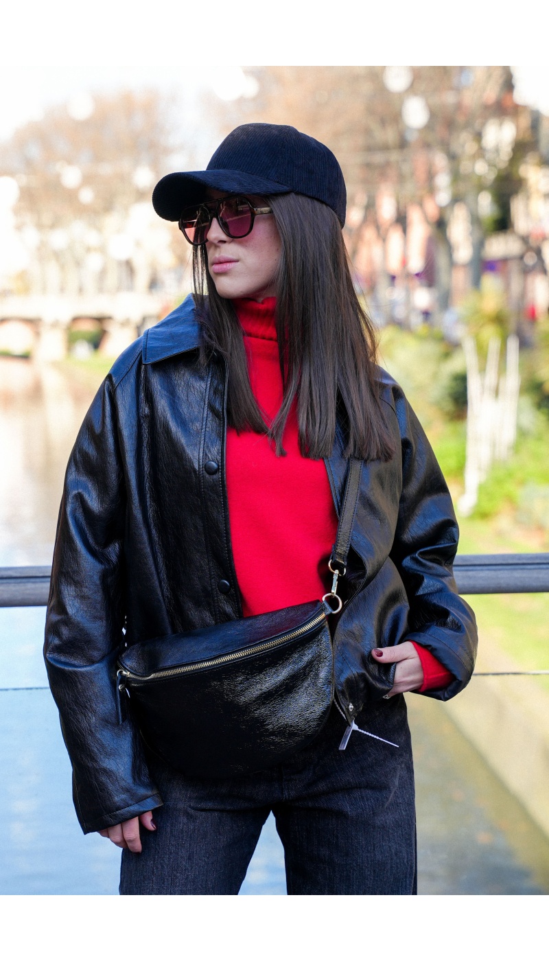 NANA MODA SIMILI NOIRE VESTES FEMME