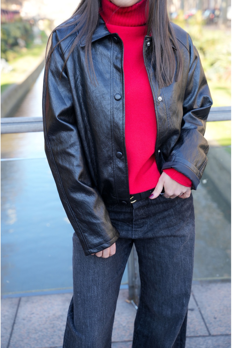 NANA MODA SIMILI NOIRE VESTES FEMME