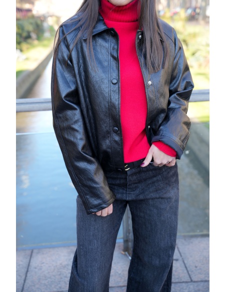 NANA MODA SIMILI NOIRE VESTES FEMME