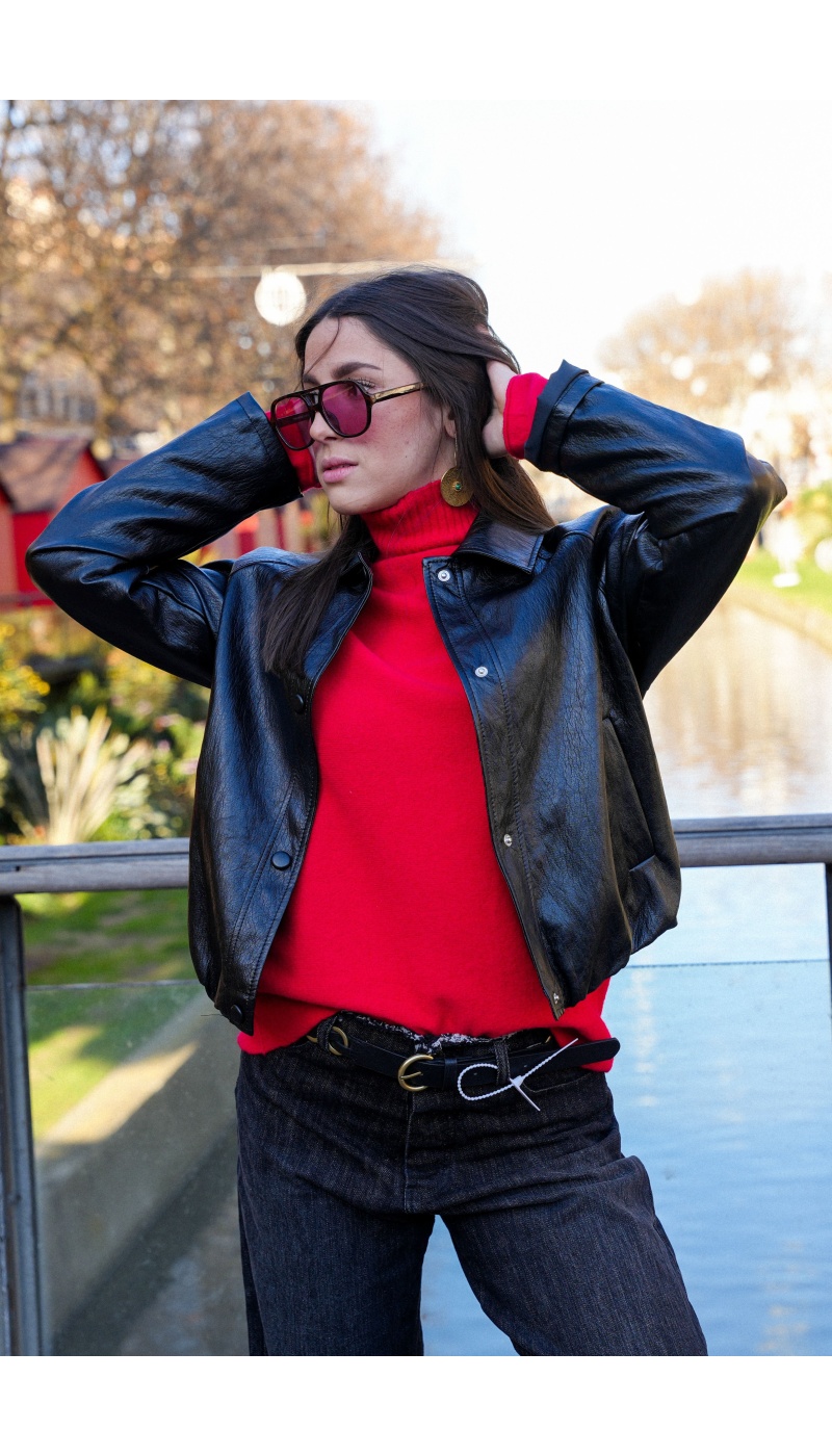 Pull Maille Rouge LOUISE