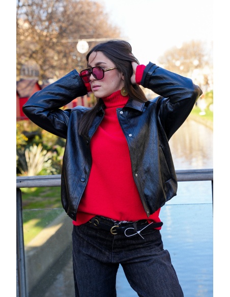 Pull Maille Rouge LOUISE