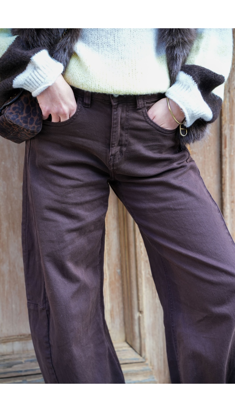 Jean Ballon Marron POPPY