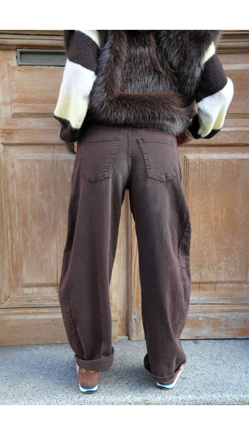 Jean Ballon Marron POPPY