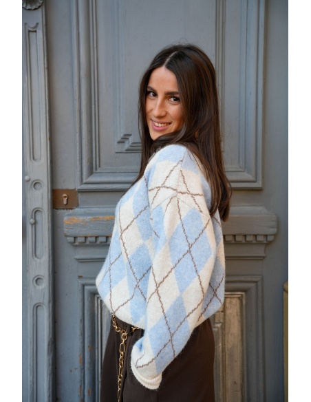 NOVA ANCLA CARREA BLEU PULL FEMME