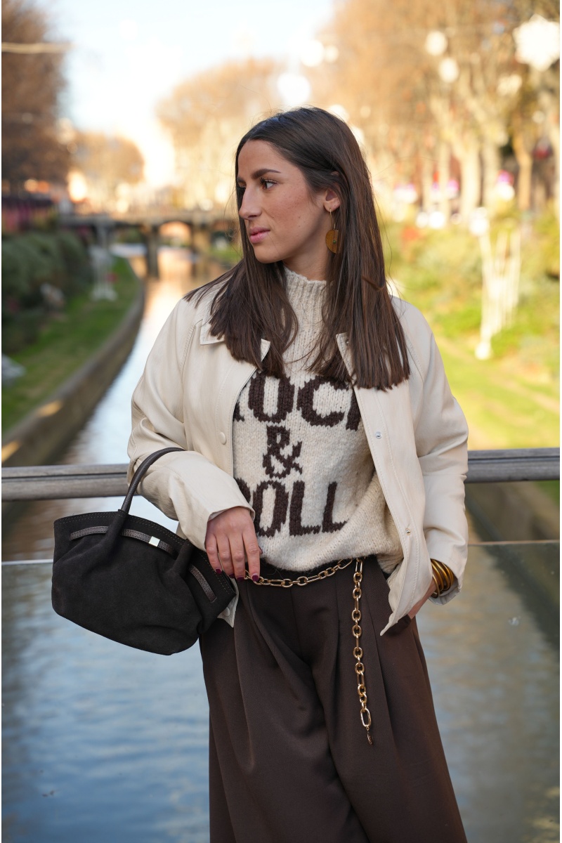 Veste Simili Ecru SHADOW