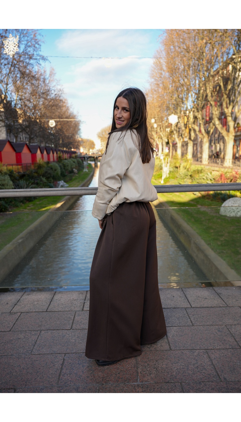 NANA MODA SIMILI ECRU VESTES FEMME