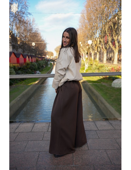 NANA MODA SIMILI ECRU VESTES FEMME