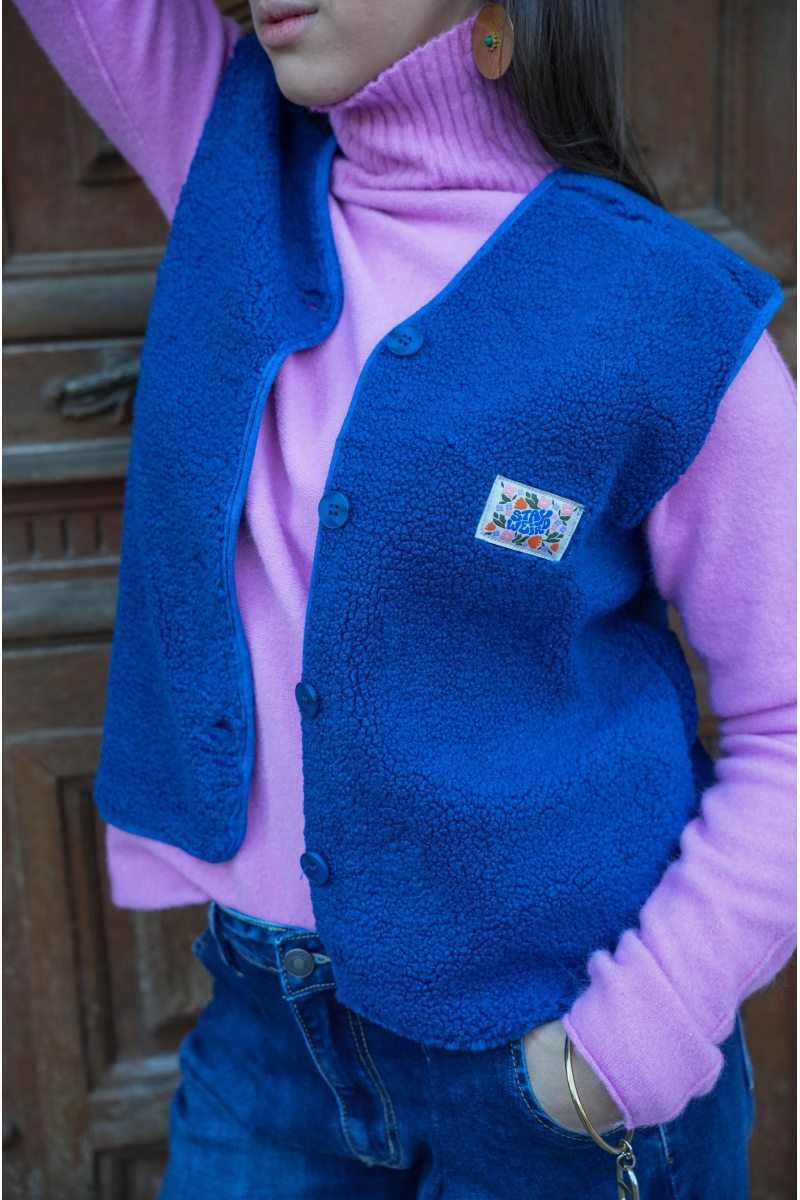 Gilet Bouclette Marine ROSIE 2