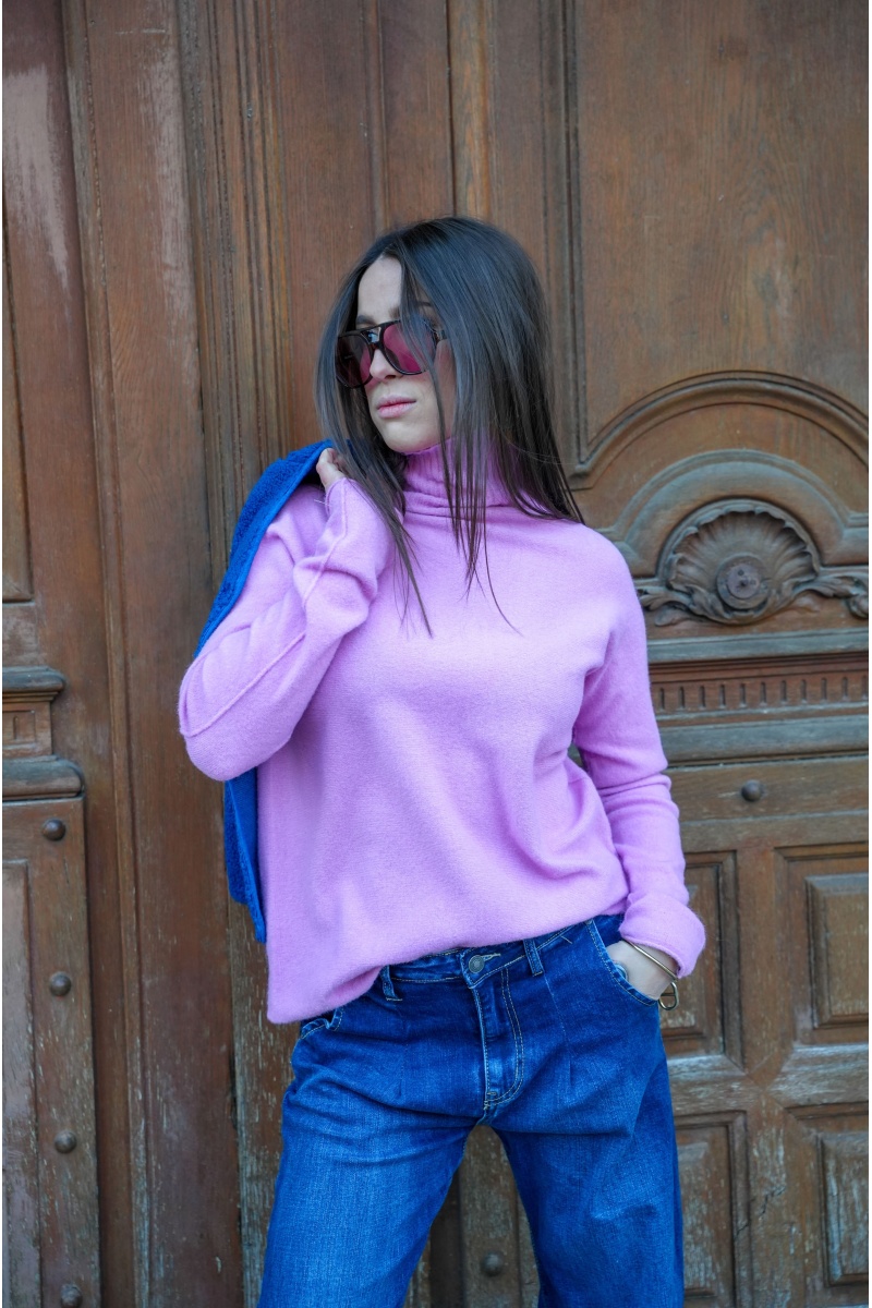 elisa moda COL LILAS PULL FEMME 2