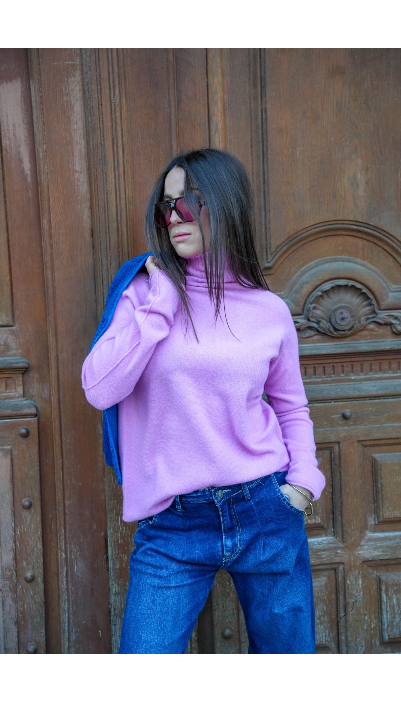 elisa moda COL LILAS PULL FEMME