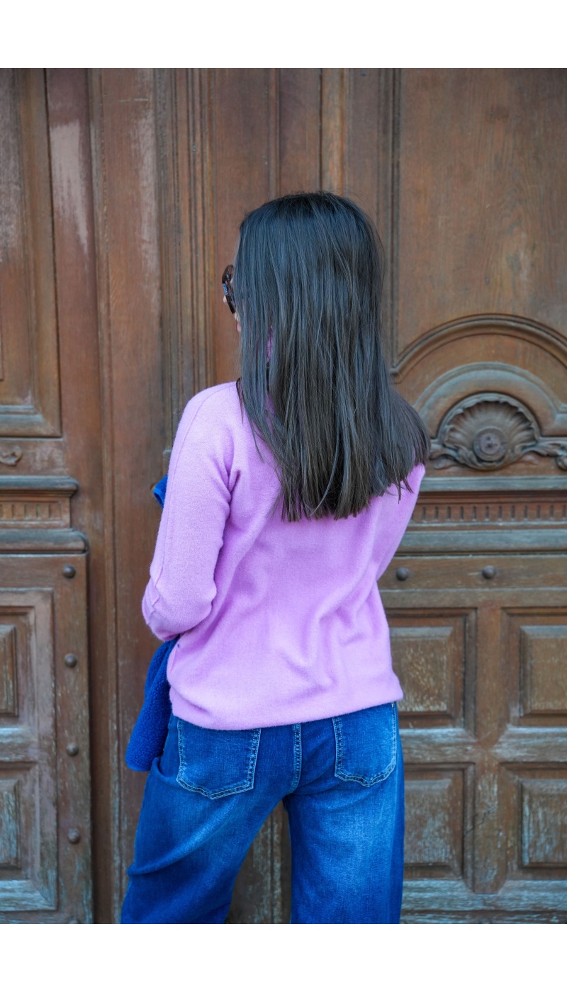 Pull Maille Rose LOUISE