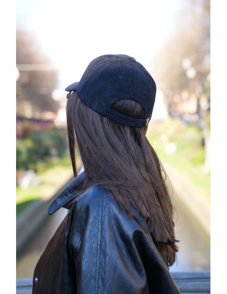 Gorra VICTORIA Noho de terciopelo negro - 2 | ACCESORIOS