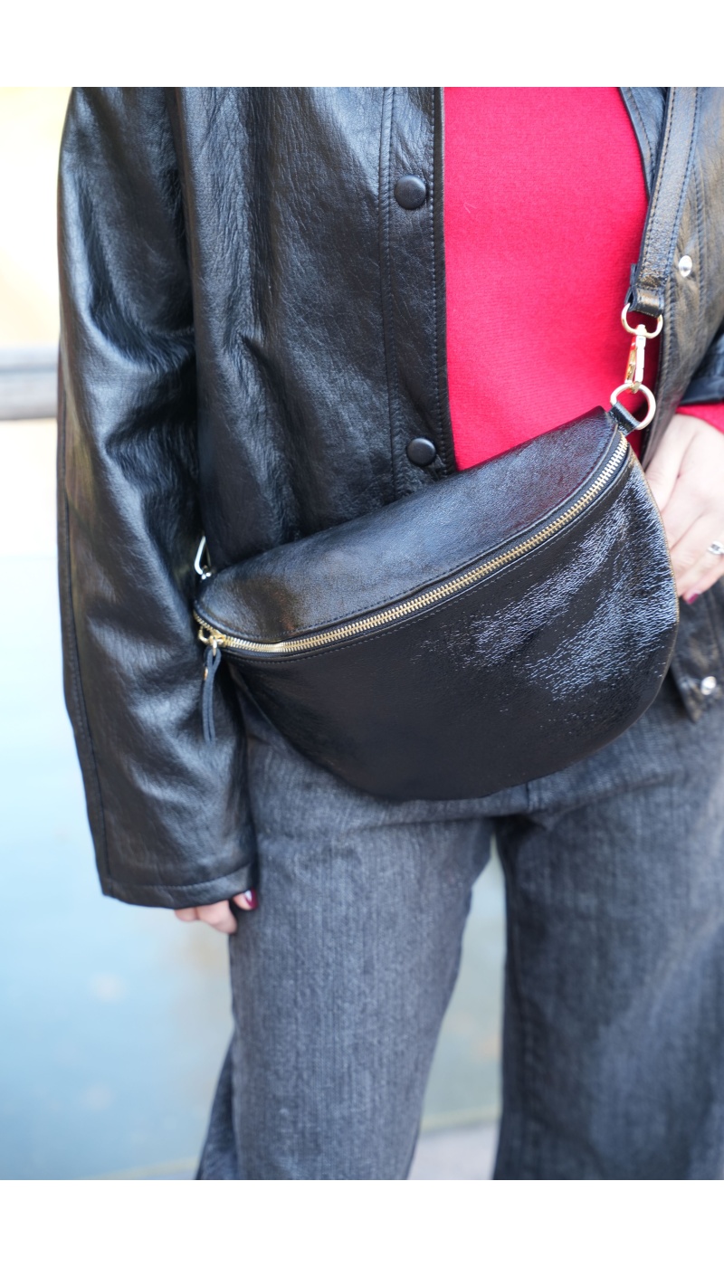 FLORA AND GEAN IMPORT IRISEE NOIR POCHETTE