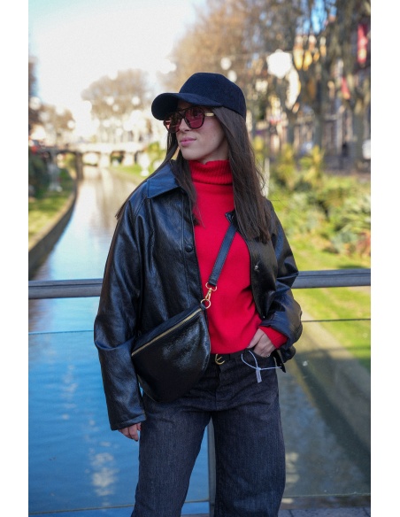 FLORA AND GEAN IMPORT IRISEE NOIR POCHETTE