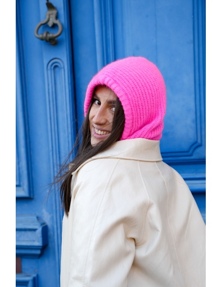 Cagoule Laine Rose ANTARES