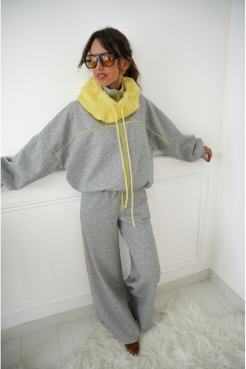 Veste Jaune Gris LOUVE