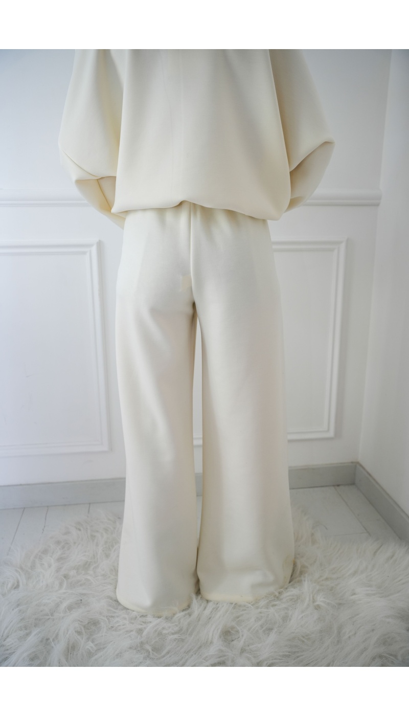 beautiful encounter s.l JAUNE ECRU PANTALON FEMME