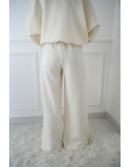 beautiful encounter s.l JAUNE ECRU PANTALON FEMME