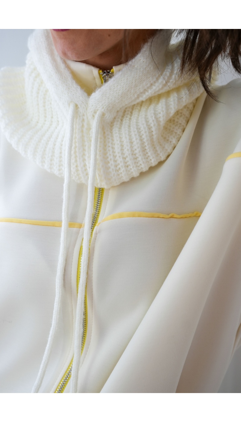 Cagoule Maille Blanche ELISA