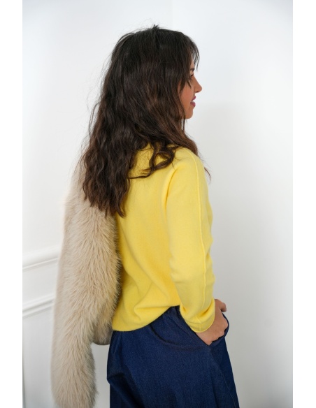 Pull Maille Jaune LOUISE