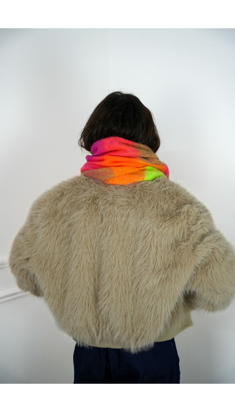 Veste Fourrure Beige ALBA